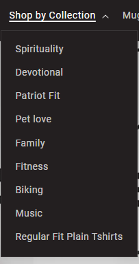 tshirt category