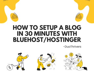 how to setup a blog in 30 minutes with bluehost/hostinger